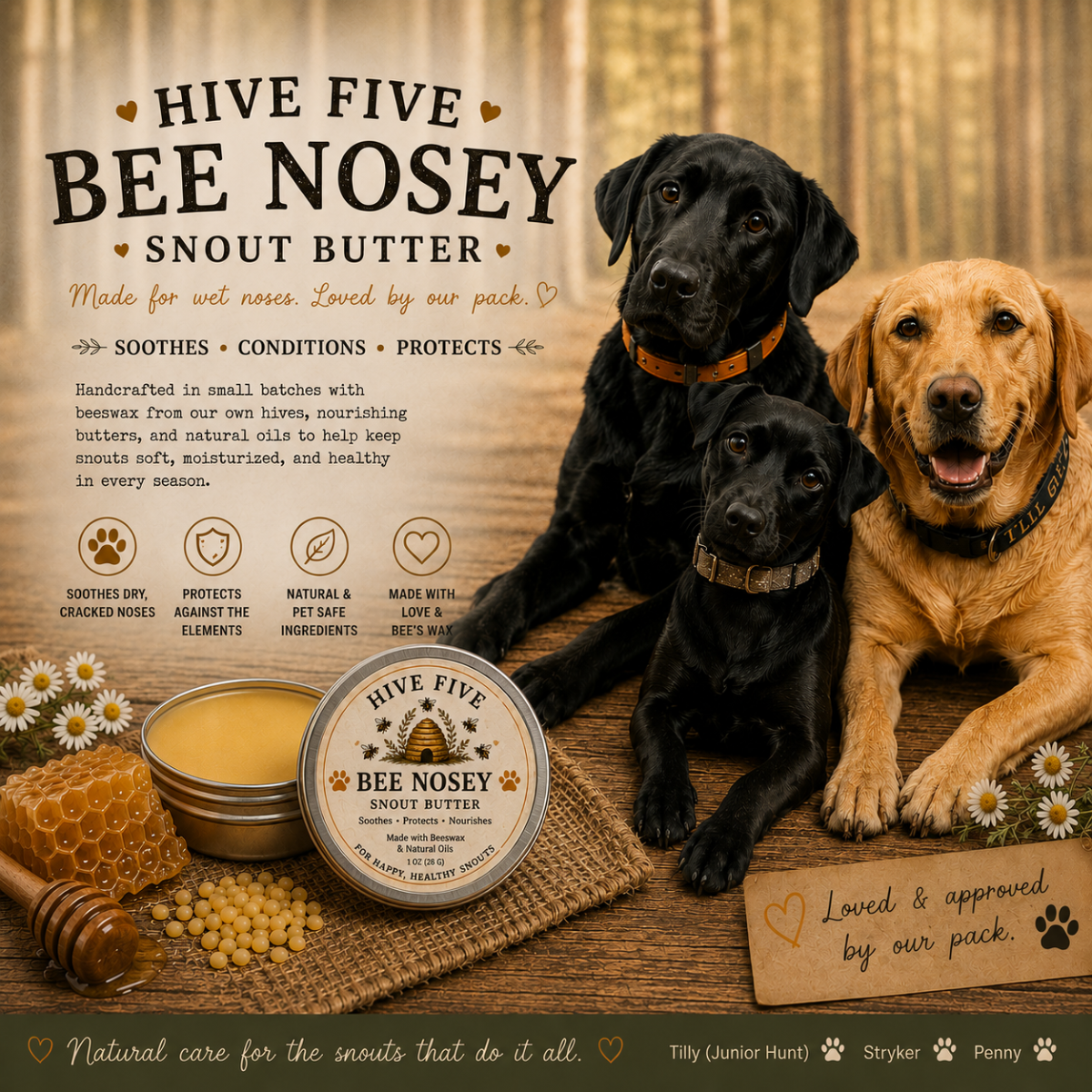 Hive Five Bee Nosey Snout Butter